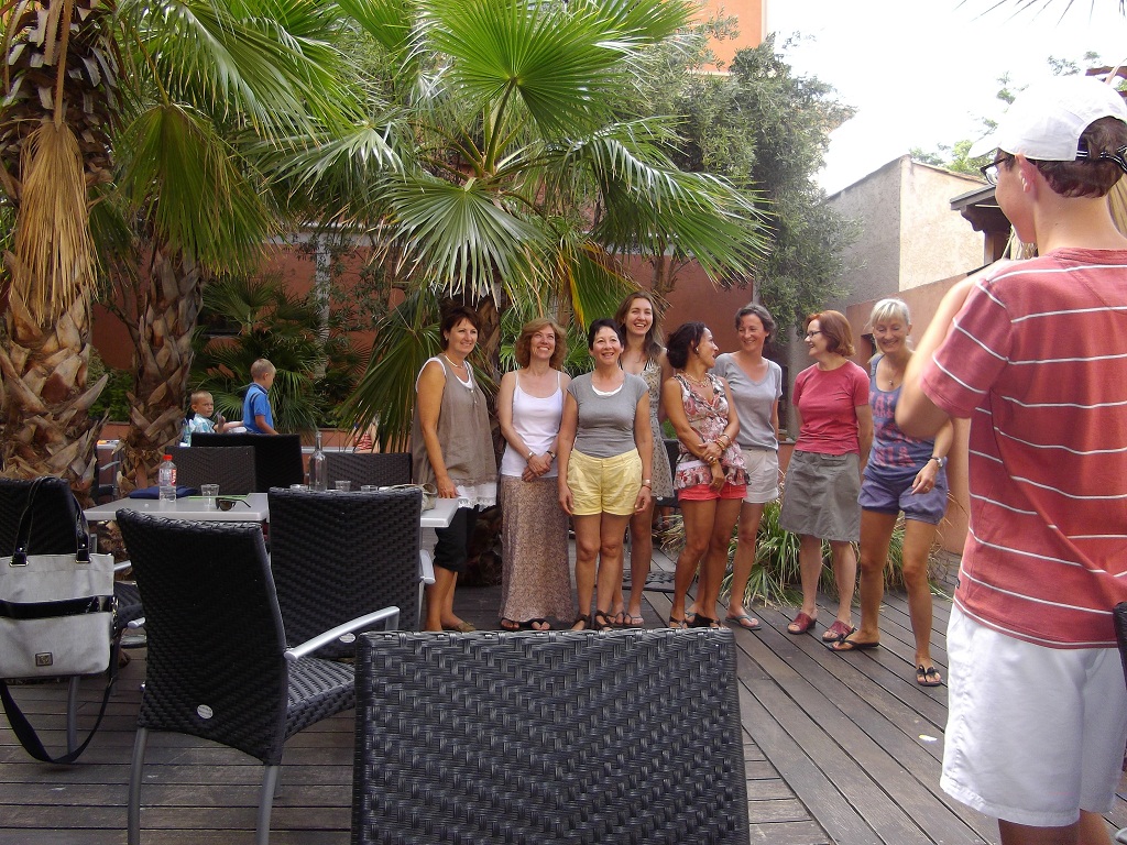 Course participants eagerly awaiting their course certificates